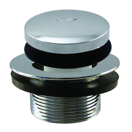 Westbrass 1-1/2" NPSM Coarse Thread Tip-Toe Bathtub Drain Trim, Polished Chrome D3322-26